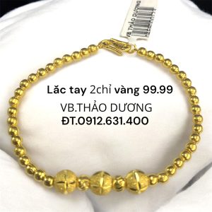 Lắc tay 2chỉ vàng 99.99