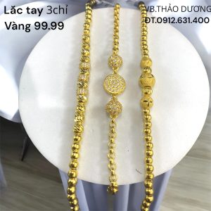 Lắc tay 3chỉ vàng 99.99