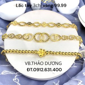 Lắc tay 3chỉ vàng 99.99