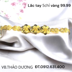 Lắc tay 5chỉ vàng 99.99