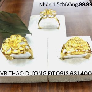 Nhẫn 1,5chỉ vàng 99.99
