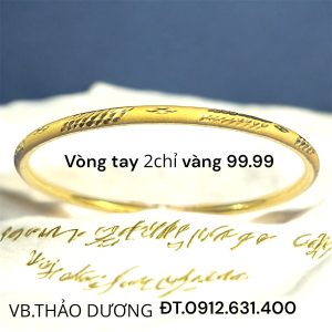 Vòng tay 3chỉ vàng 99.99